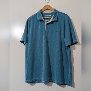 Tommy Bahama Palmetto Paradise Polo Shirt - Voyager Blue Size XXL N
